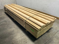 Vuren blokhutprofiel geschaafd 419x14,5x4,5 cm (50x) - afbeelding 1 van  10
