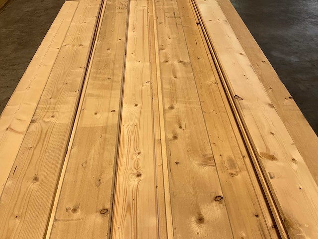 Vuren blokhutprofiel geschaafd 419x14,5x4,5 cm (50x) - afbeelding 5 van  10
