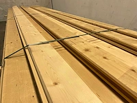 Vuren blokhutprofiel geschaafd 419x14,5x4,5 cm (50x) - afbeelding 4 van  10