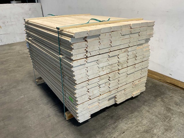 Vuren blokhutprofiel mes- en groef 119x14,5x4,5 cm (139x) - afbeelding 5 van  7