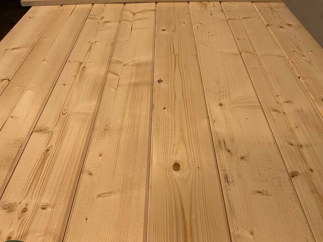 Vuren blokhutprofiel mes- en groef 119x14,5x4,5 cm (200x) - afbeelding 3 van  6