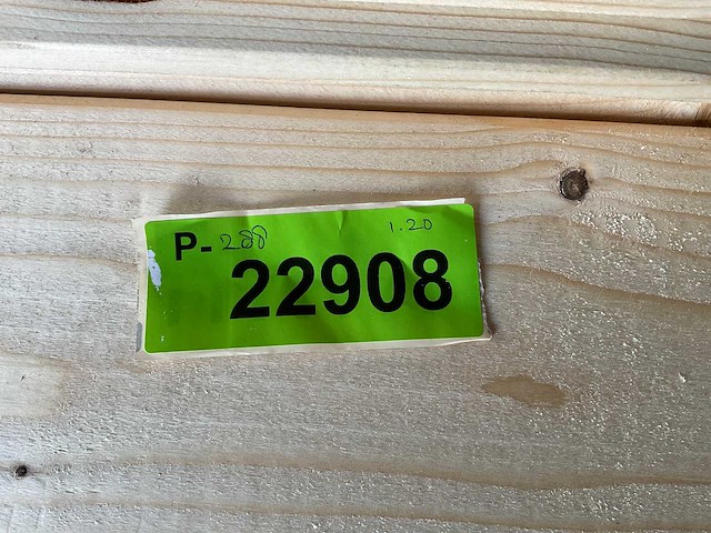 Vuren blokhutprofiel mes- en groef 119x14,5x4,5 cm (79x) - afbeelding 7 van  7