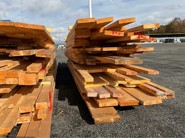 Vuren bouwhout ruw en geschaafd +/-7m3 - afbeelding 2 van  14