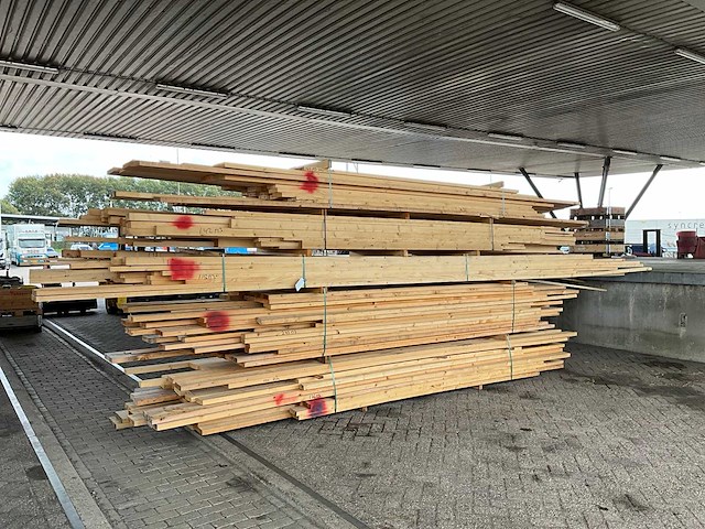 Vuren bouwhout ruw en geschaafd +/-7m3 - afbeelding 7 van  14
