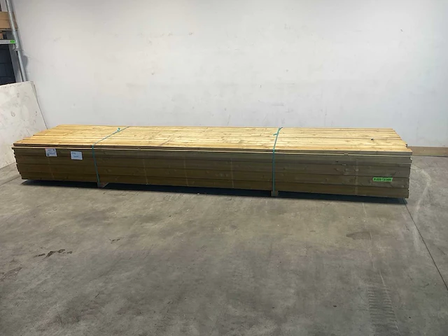 Vuren bovenregel geschaafd 450x10x3,8 cm (75x) - afbeelding 1 van  6