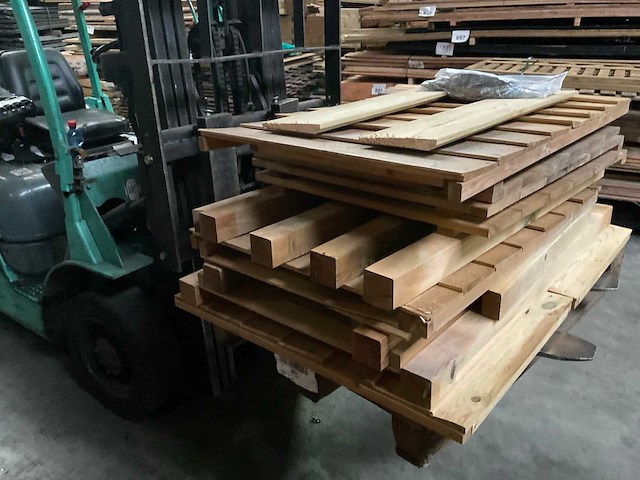 Vuren containerkast "tripel" - 90x225x129 cm - afbeelding 3 van  4