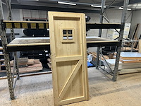 Vuren deur met glas 760x1920mm hillhout - afbeelding 3 van  4