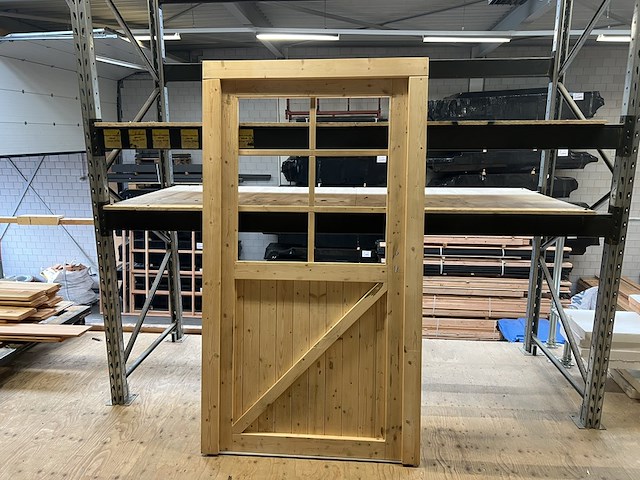 Vuren deurkozijn, rechts draaiend hillhout - afbeelding 3 van  4