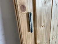 Vuren dichte deur met kozijn 76x154 cm - afbeelding 9 van  10