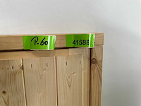 Vuren dichte deur met kozijn 76x154 cm - afbeelding 10 van  10