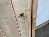 Vuren dichte deur met kozijn 76x154 cm - afbeelding 5 van  10