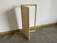 Vuren dichte deur met kozijn 76x154 cm - afbeelding 7 van  10