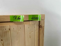 Vuren dichte deur met kozijn 76x154 cm - afbeelding 7 van  10