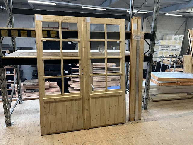 Vuren dubbel deurkozijn 1685x2010mm hillhout - afbeelding 1 van  5