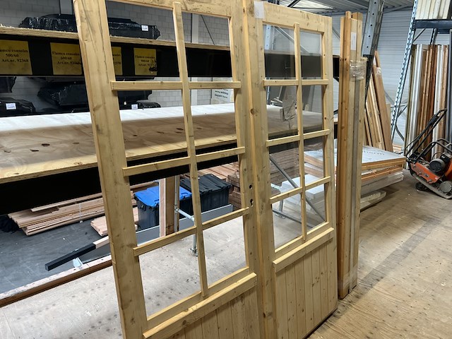 Vuren dubbel deurkozijn 1685x2010mm hillhout - afbeelding 2 van  5