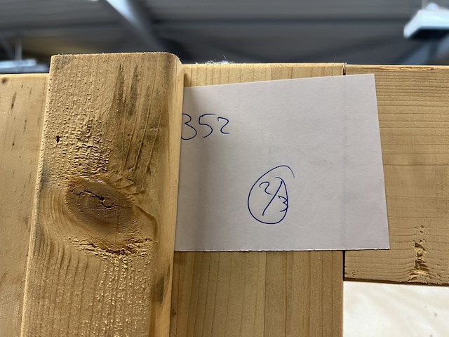 Vuren dubbel deurkozijn 1685x2010mm hillhout - afbeelding 4 van  5