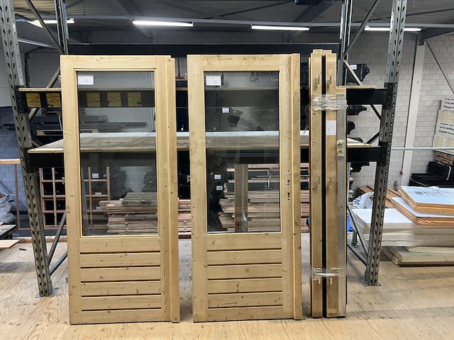 Vuren dubbel deurkozijn hillhout - afbeelding 1 van  5