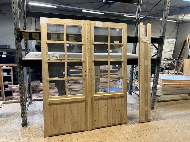 Vuren dubbel deurkozijn hillhout - afbeelding 1 van  5