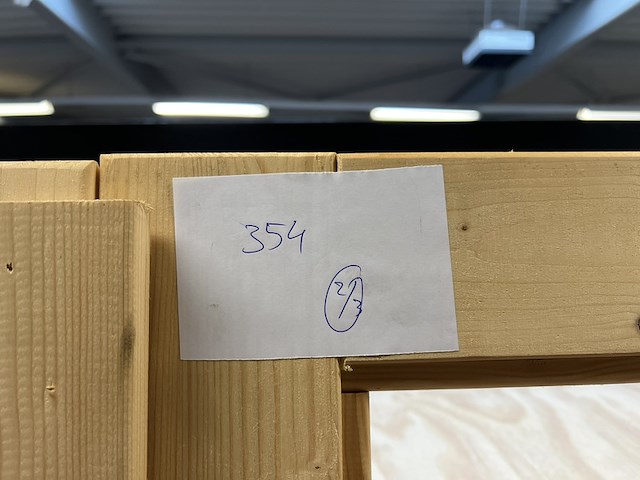 Vuren dubbel deurkozijn, zonder glas hillhout - afbeelding 4 van  5