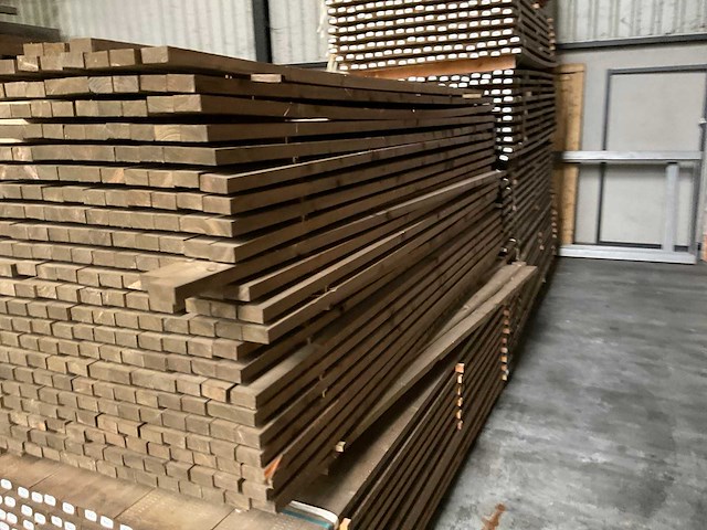 Vuren geïmpregneerde balk 250x3x6 cm (20x) - afbeelding 7 van  8