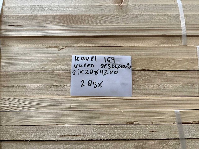 Vuren geschaafd 21x28x4200 mm (285x) - afbeelding 8 van  8