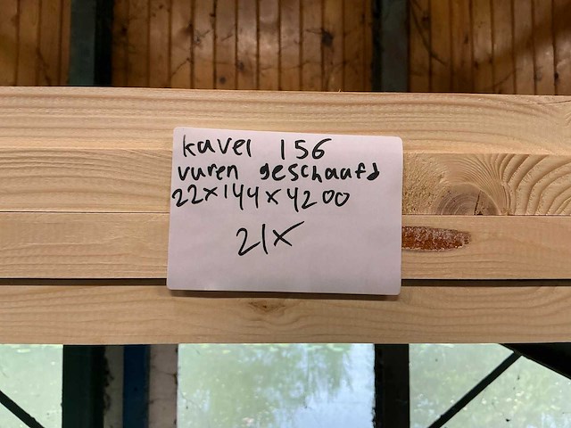 Vuren geschaafd 22x144x4200 mm (21x) - afbeelding 7 van  7