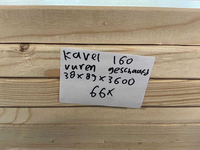 Vuren geschaafd 38x89x3600 mm (66x) - afbeelding 7 van  7