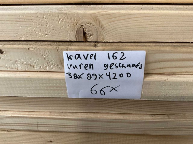 Vuren geschaafd 38x89x4200 mm (66x) - afbeelding 7 van  7