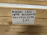 Vuren geschaafd 44x145x4200 mm (27x) - afbeelding 7 van  7
