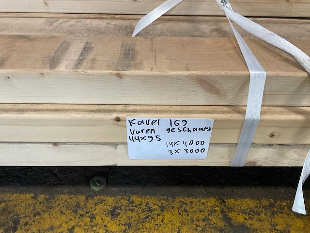 Vuren geschaafd 44x95x4800/3000 mm (17x) - afbeelding 4 van  4