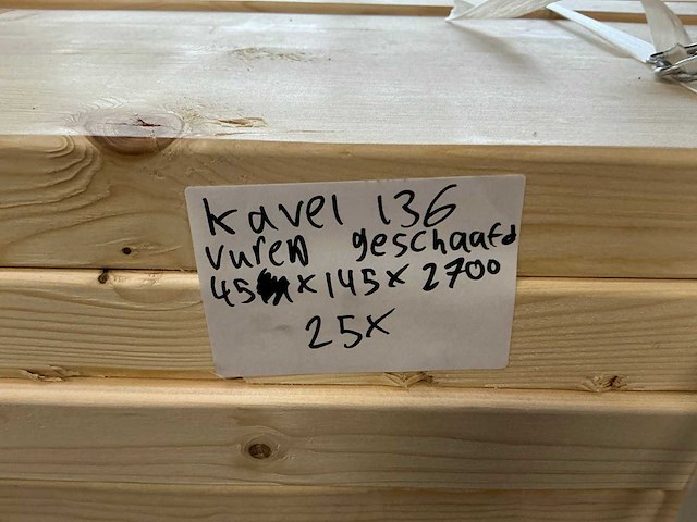 Vuren geschaafd 45x145x2700 mm (25x) - afbeelding 7 van  7