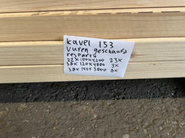 Vuren geschaafd diverse afmetingen (34x) - afbeelding 5 van  5