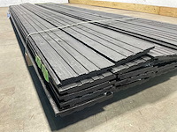 Vuren gevelbekleding channel sliding zwart 305x18x1,8 cm (28x) - afbeelding 6 van  11