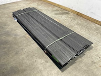 Vuren gevelbekleding channel sliding zwart 305x18x1,8 cm (28x) - afbeelding 1 van  10