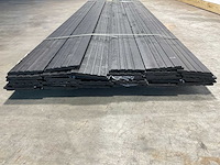 Vuren gevelbekleding channel sliding zwart 305x18x1,8 cm (28x) - afbeelding 10 van  10