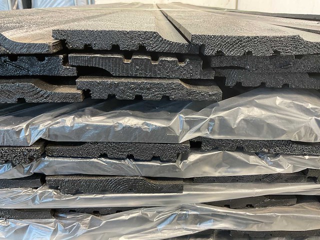 Vuren gevelbekleding halfhouts rabat zwart - 305x13,6x1,8 cm (100x) - afbeelding 6 van  8