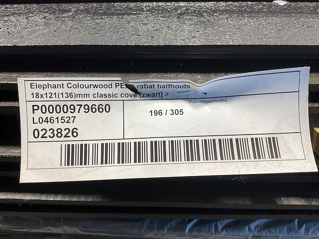 Vuren gevelbekleding halfhouts rabat zwart - 305x13,6x1,8 cm (100x) - afbeelding 8 van  8