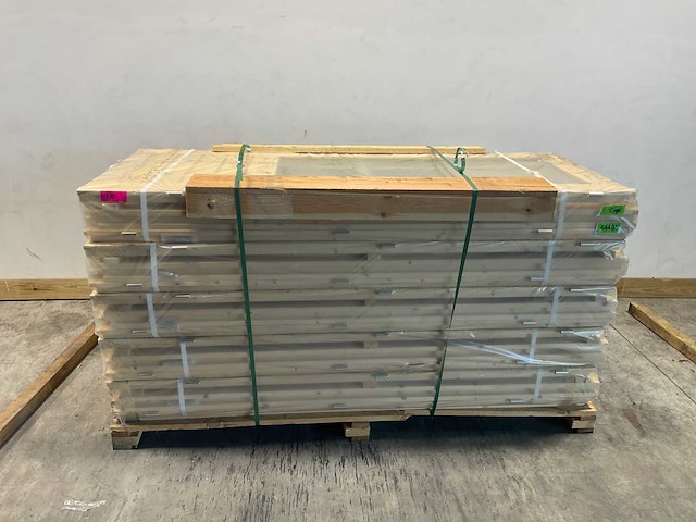 Vuren glasdeur dubbel voor tuinhuis - afbeelding 1 van  6