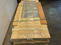Vuren glasdeur dubbel voor tuinhuis - afbeelding 1 van  1