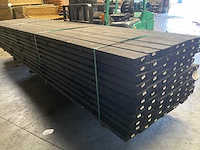 Vuren gording geschaafd zwart gespoten - 500x16x4,5 cm (12x) - afbeelding 1 van  7