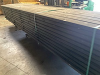 Vuren gording geschaafd zwart gespoten - 500x16x4,5 cm (12x) - afbeelding 2 van  7