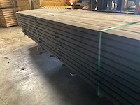 Vuren gording geschaafd zwart gespoten - 500x16x4,5 cm (12x) - afbeelding 3 van  7