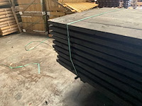 Vuren gording geschaafd zwart gespoten - 500x16x4,5 cm (12x) - afbeelding 6 van  7