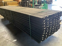 Vuren gording geschaafd zwart gespoten - 500x16x4,5 cm (2x)