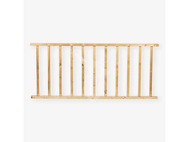 Vuren hekwerk met kruis - 178x73 cm (2x) - afbeelding 1 van  5