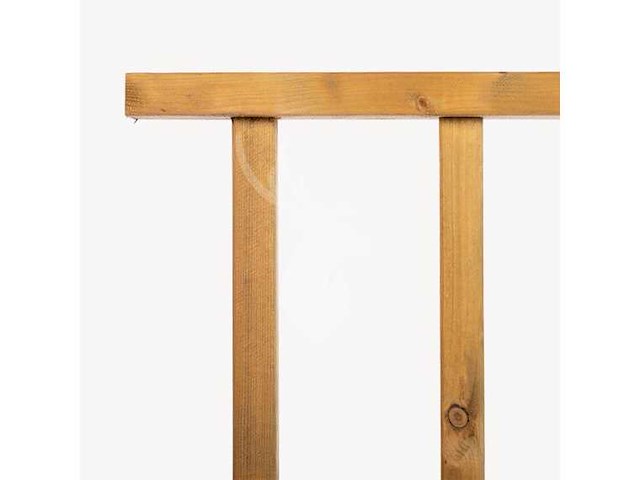 Vuren hekwerk met kruis - 178x73 cm (2x) - afbeelding 2 van  3