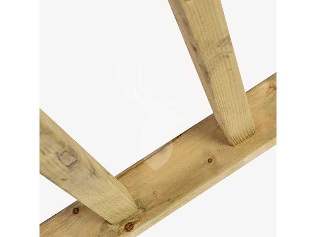 Vuren hekwerk met kruis - 178x73 cm (2x) - afbeelding 2 van  3