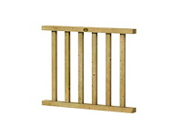 Vuren hekwerk t.b.v. buitenverblijf - 101x80 cm (2x) - afbeelding 1 van  2