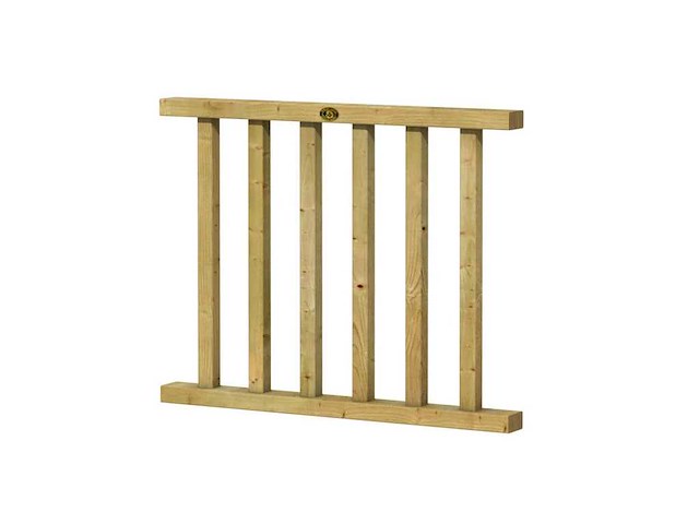 Vuren hekwerk t.b.v. buitenverblijf - 101x80 cm (5x) - afbeelding 1 van  2