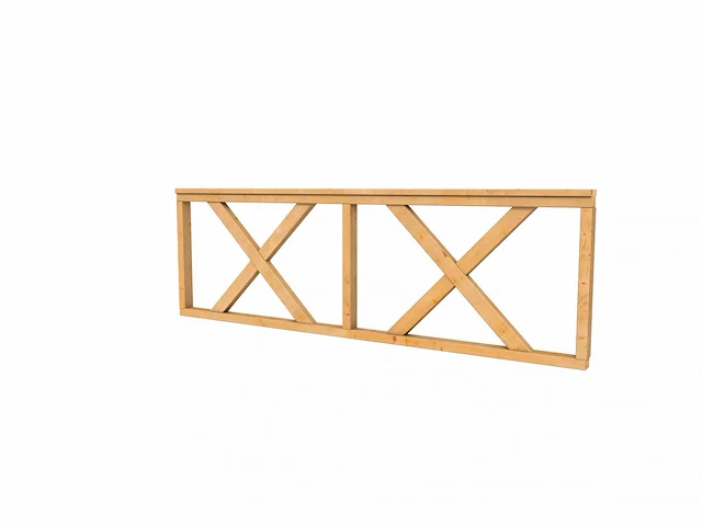 Vuren herkwerk geschaafd met kruis - 180x73 cm (2x) - afbeelding 1 van  2